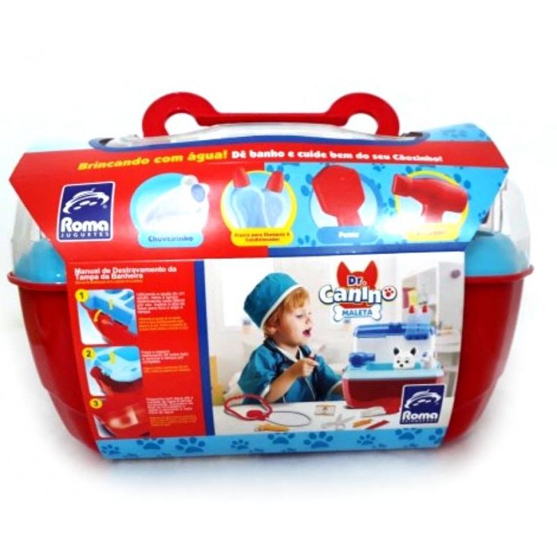 Maleta Dr Canino Pet Vermelha 5512 - Roma Brinquedo