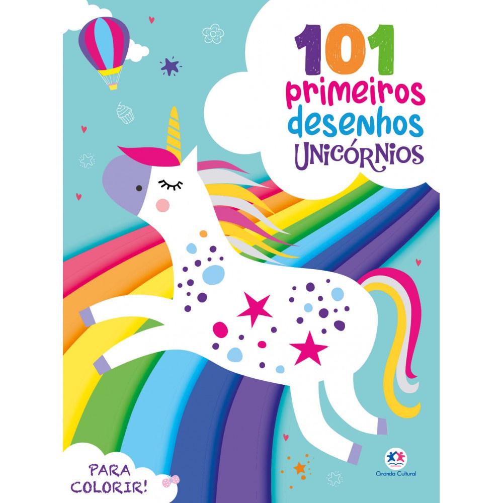 Livro - 101 Primeiros Desenhos - Unicórnios