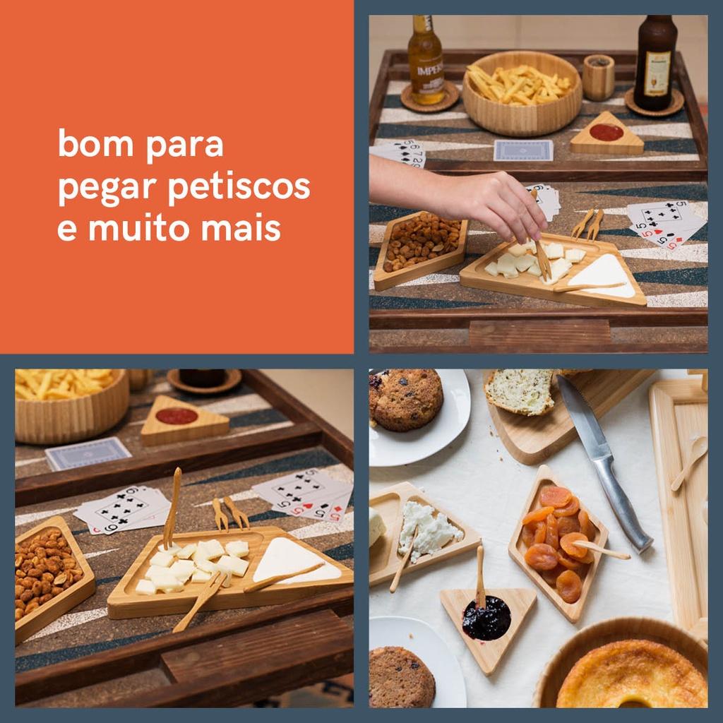 Conjunto De 12 Mini Garfos De Bambu - Oikos