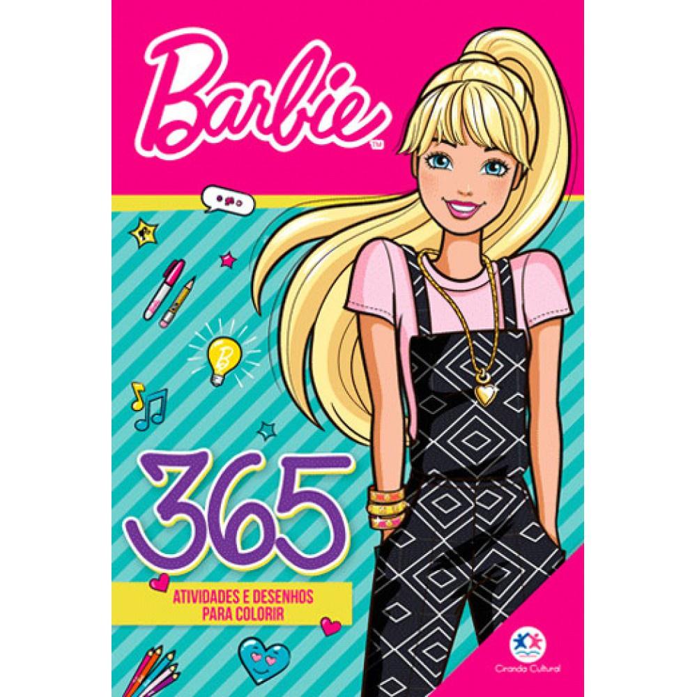 Livro - Barbie - 365 Atividades E Desenhos Para Colorir - Capa Comum - Ciranda Cultural