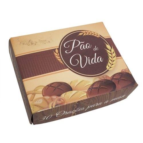 Caixinha De Versículos Diários Pão De Vida Trigo Marrom