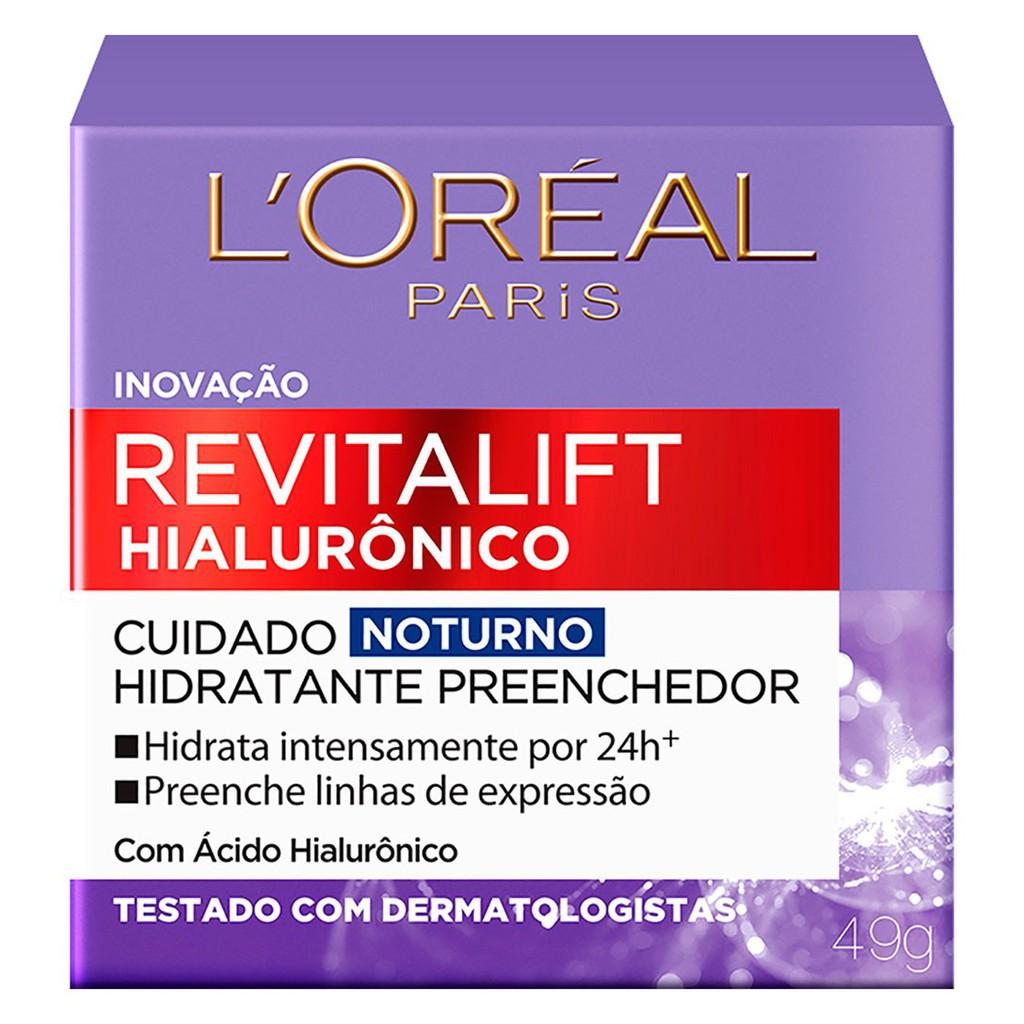 Revitalift Hialurônico Creme Facial Noturno Loréal Paris 49g - 1 Unidade