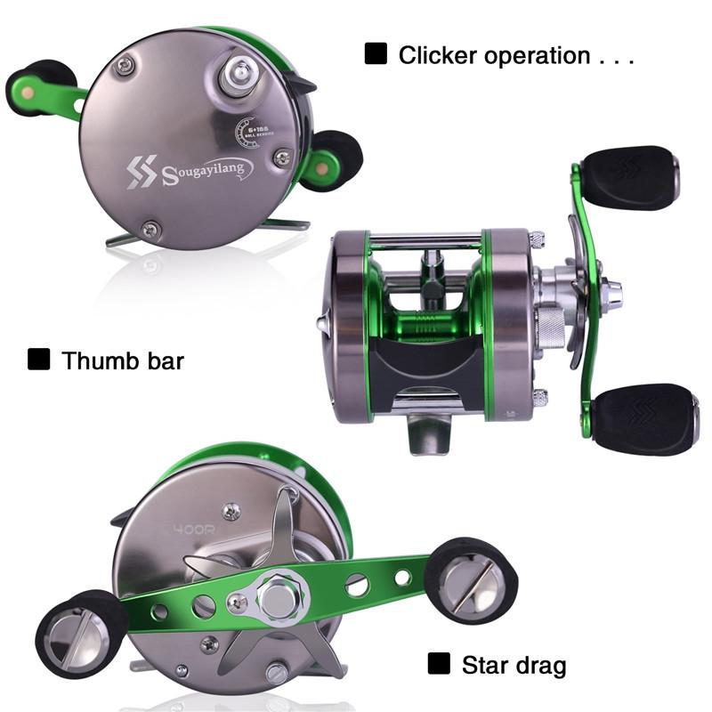 Carretilha De Pesca Sougayilang 4000-6000 Trolling 6+1bb 5.3 1 Full Metal Drum MAX Drag 25kg
