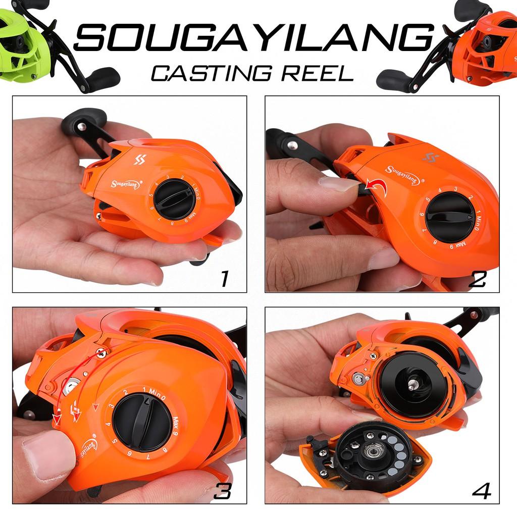 Carretilha De Pesca Sougayilang 17+ 1 Ball Bearings High Speed 7.1 Gear Ratio MAX Drag 10kg