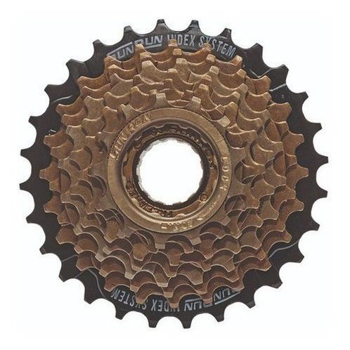 Roda Livre Catraca Rosca 8v 13/28 Mtb Bike 3x8v 24v Dourada