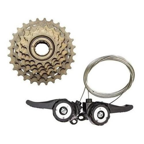 Kit Alavanca Trocador De Marcha Yamada + Catraca Roda Livre 6V