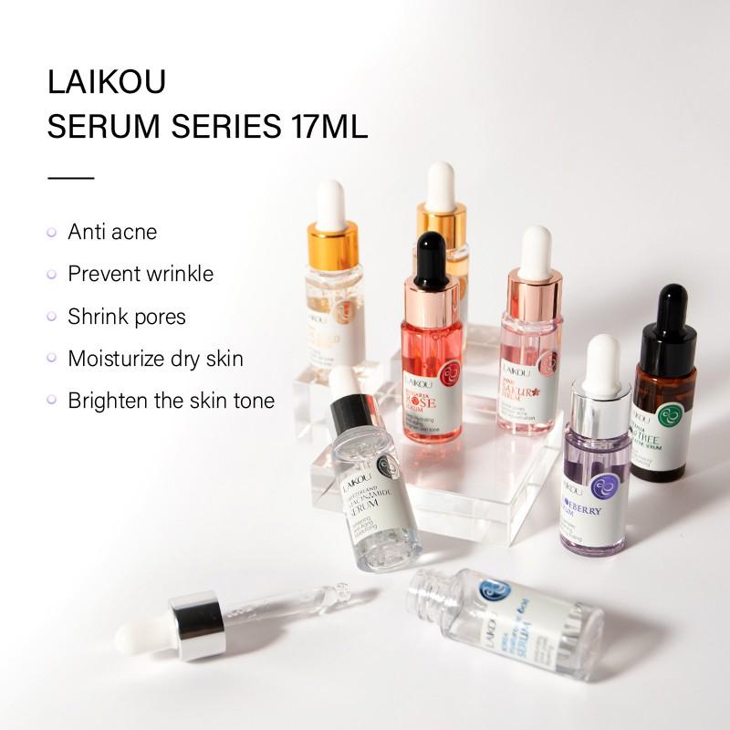 Laikou Facial Serum Sakura/vitamin C/24k Gold Snail/tea Tree Essence Shrink Pores Remove Acne Brightening Soothing Skin