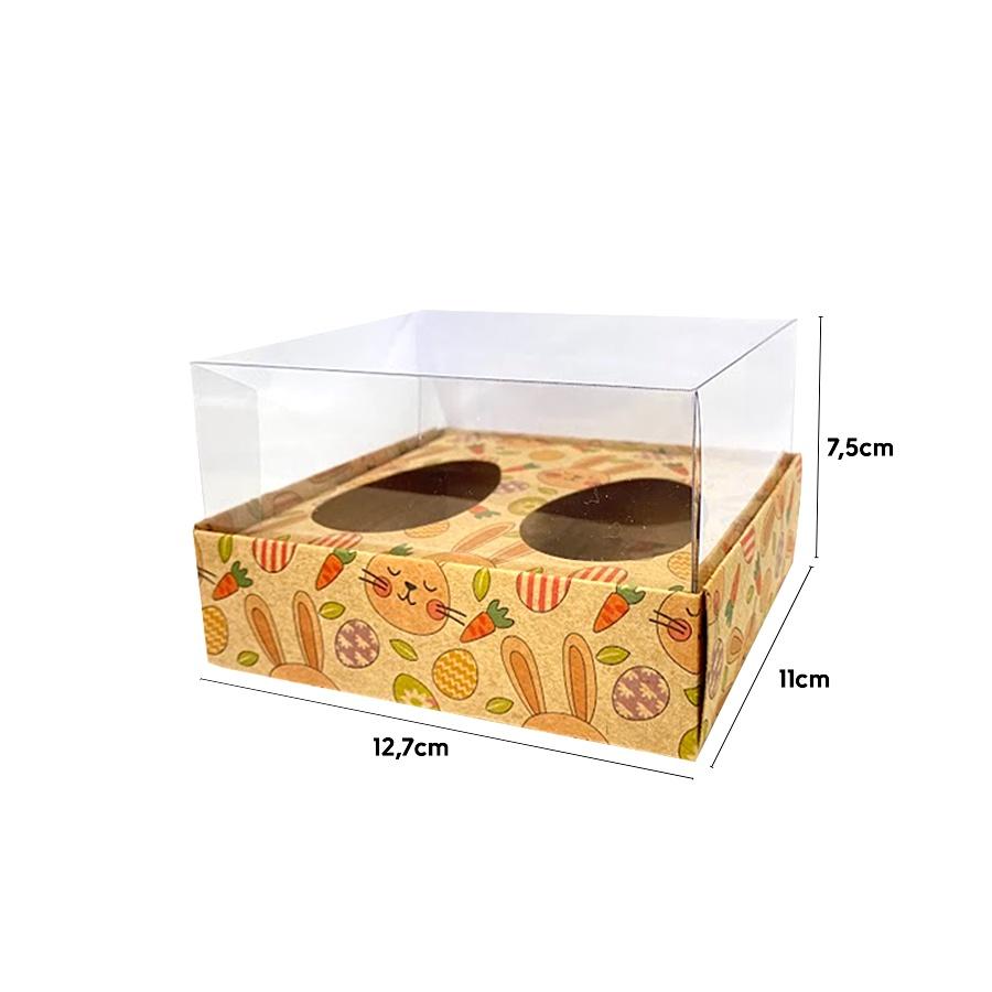 Caixa Ovo De Páscoa - Duplo Com Estampa 50g (11x12x7cm) - 05 Unidades - Assk - Rizzo