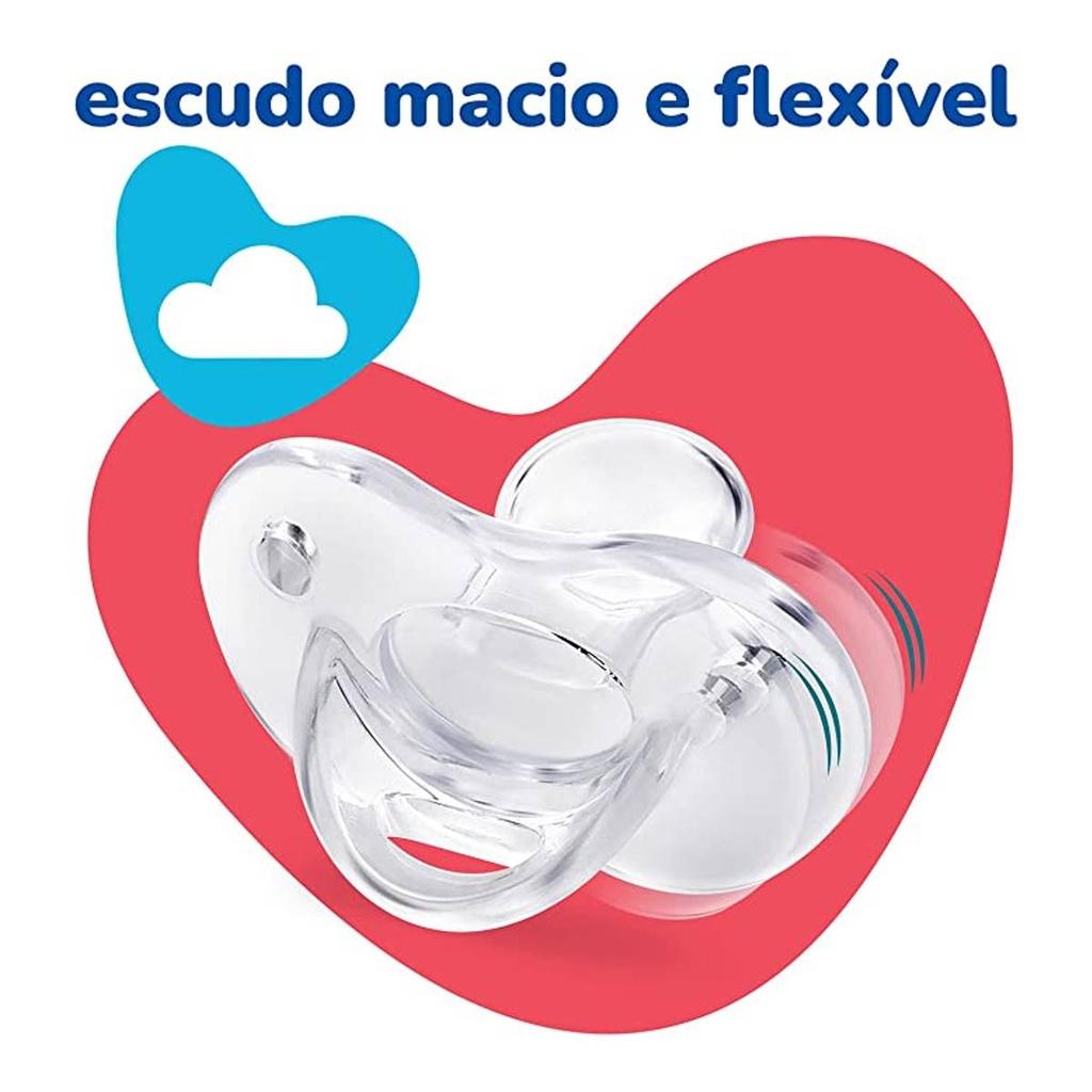 Chupeta 100 Silicone Soft Calming 6m+ Neutra - Lillo