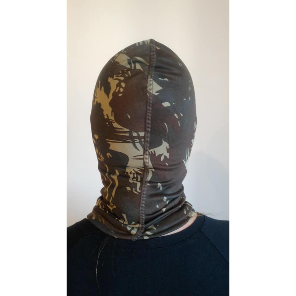 Touca Balaclava Ninja Mascara Camuflada - Tática Militar/Airsoft Paintball/Exercito Verde/Moto Motoboy Motqueiro