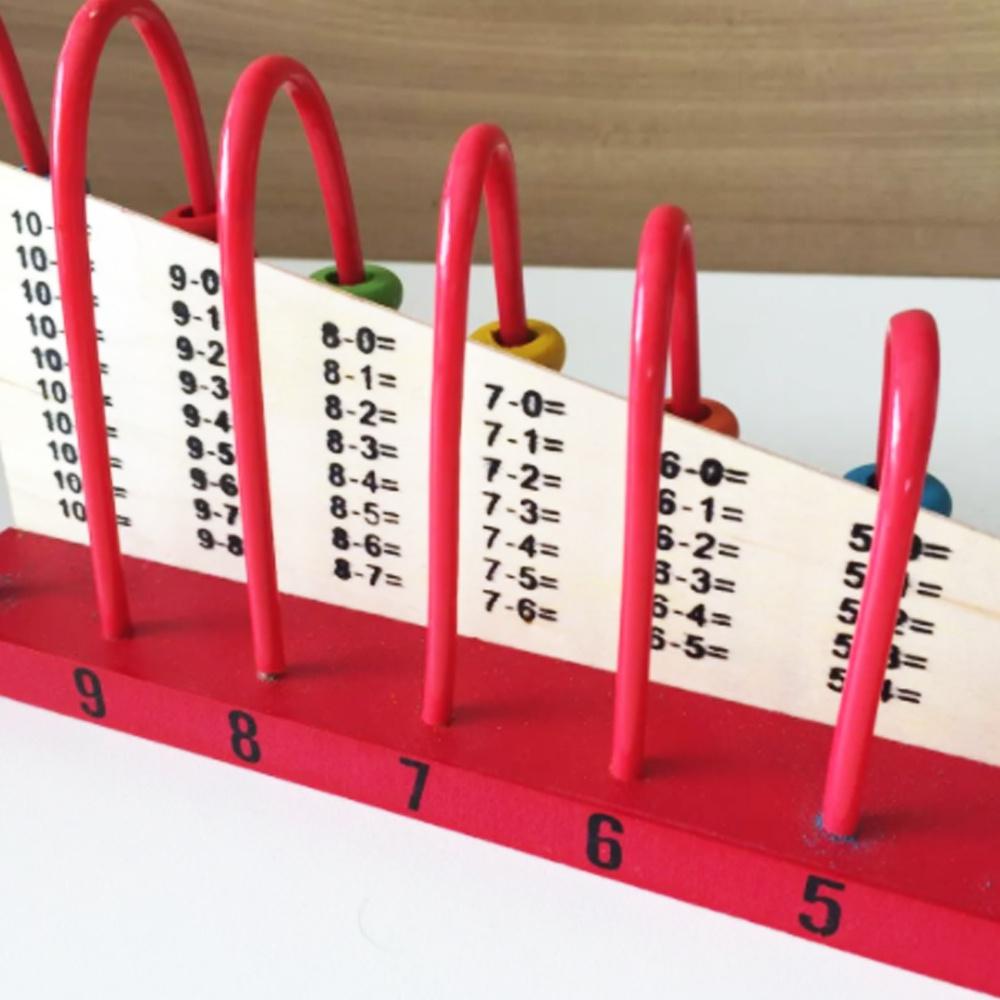 Brinquedo Educativo Montessori Desenvolvimento Criança Ábaco