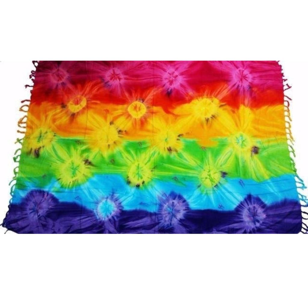 Canga De Praia Tie-dye Tay Day Colorida Verão