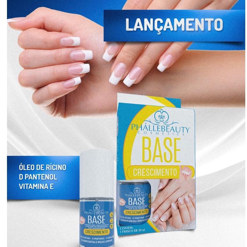 Base Para Unha Crescimento E Fortalecimento 10ml Phállebeauty/
