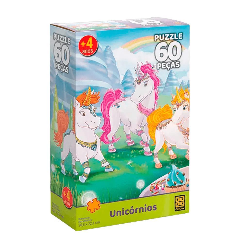 Puzzle 60 Peças Unicórnios