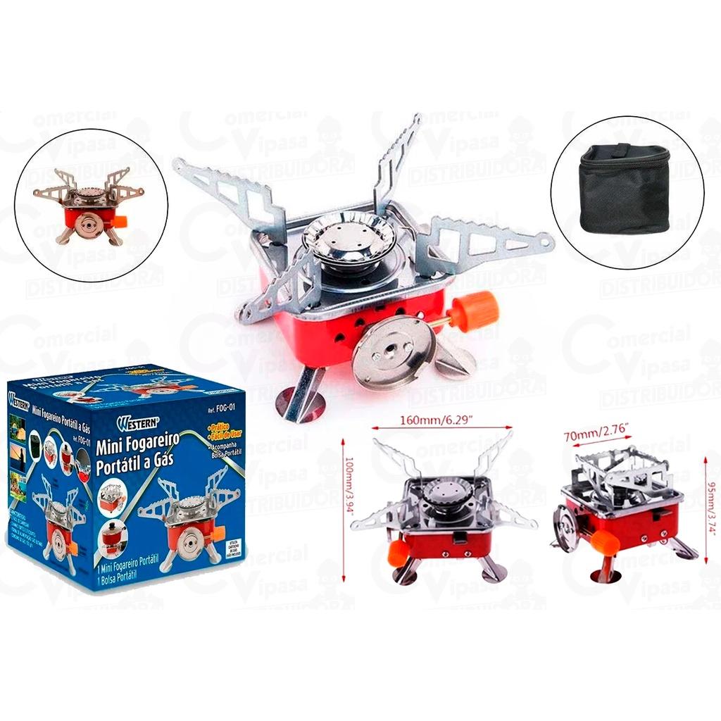 Mini Fogão Fogareiro Para Camping Pesca Lazer Portátil Acendimento Automático Casa Jardim