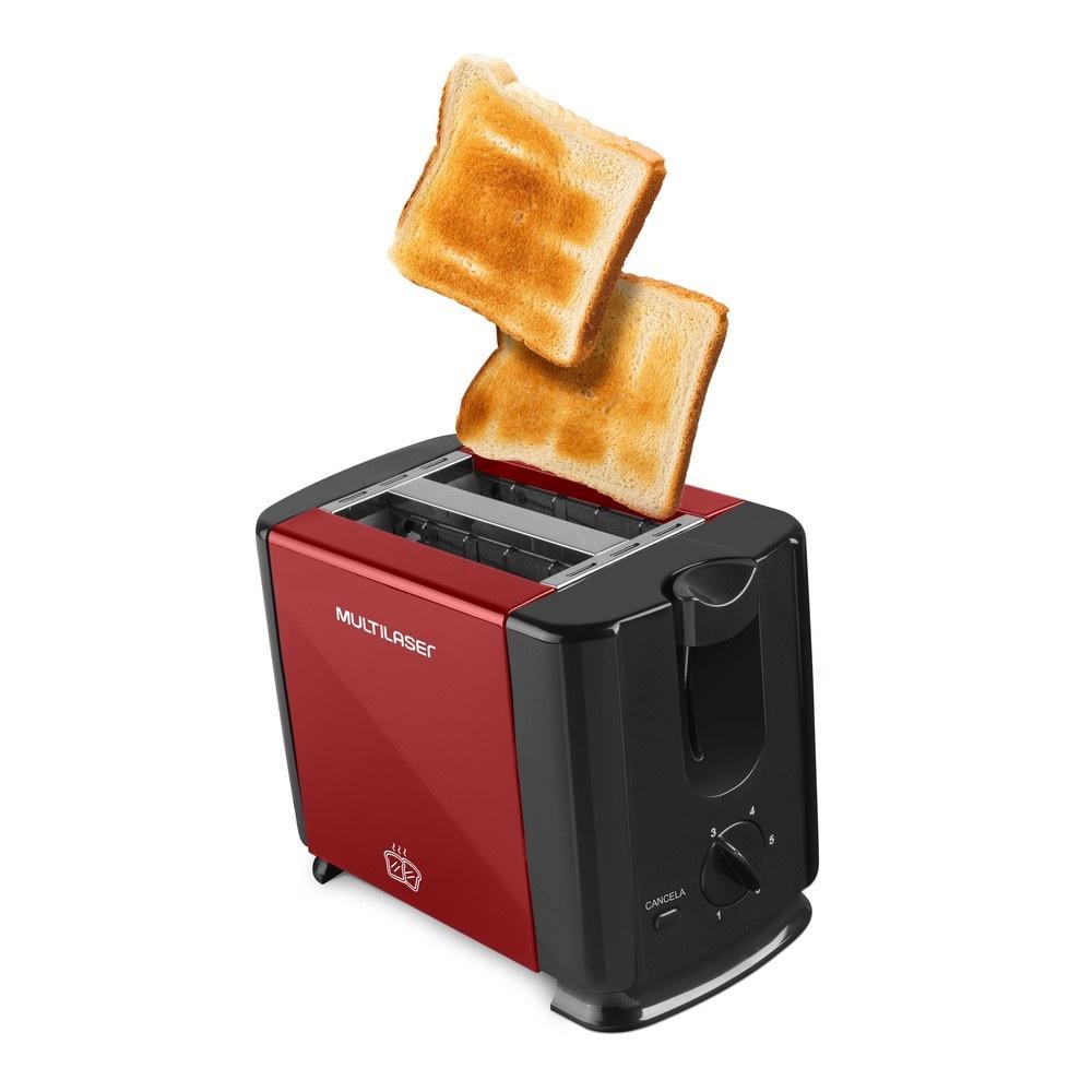 Torradeira Duo Vermelha 220V Multilaser - Ce142
