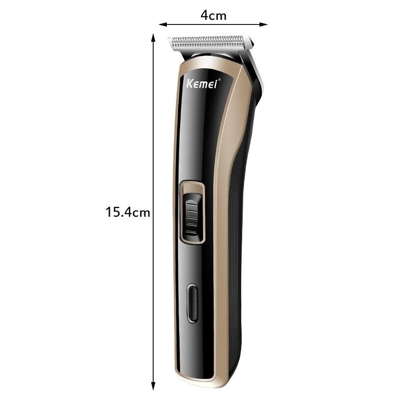 Máquina De Cortar Cabelo Elétrico Kemei Recarregável Km-418 Masculino Original