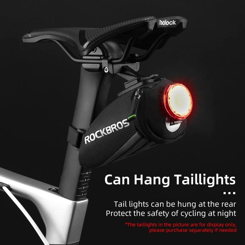 Rockbros Bicicleta Reflexiva De Armazenamento Saddle Nylon Assento De Ciclismo Estrada Cauda Traseira Bolsa Sacos De Acessórios Para Bicicletas Sela
