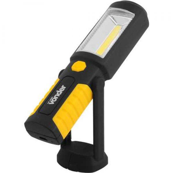 Lanterna De Inspeção LED Recarregável 2W Com Base Magnética Cob 3 Leds Vonder