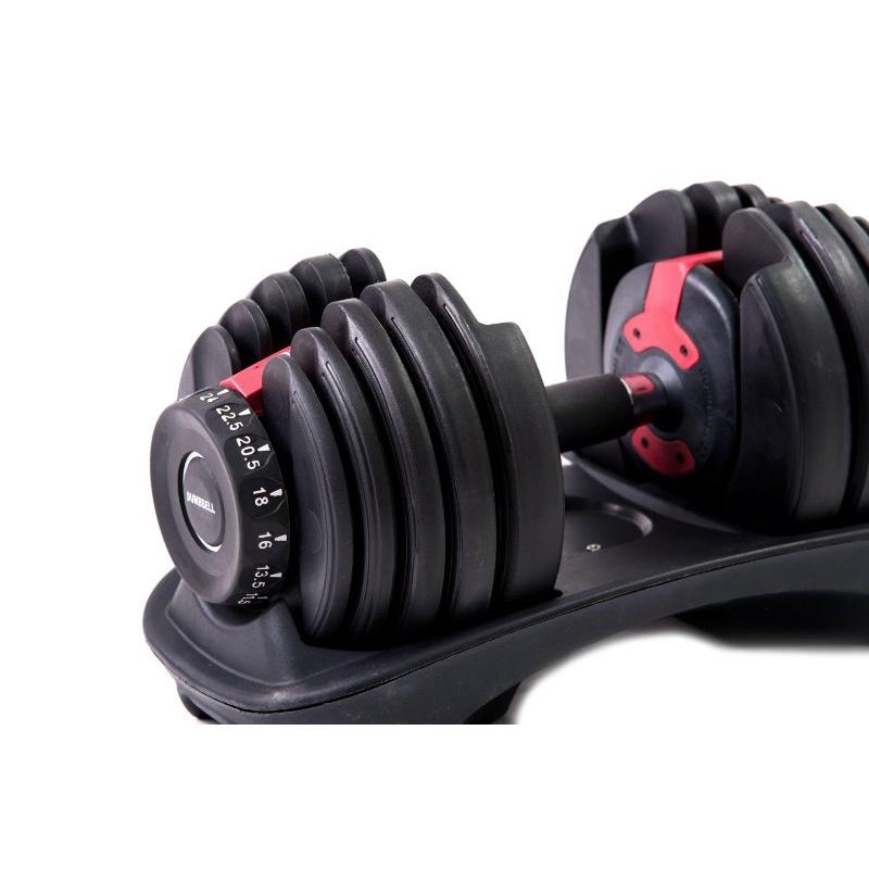 Dumbell Halter Ajustavel Wct Fitness Regulável Vermelho 24kg Vermelho