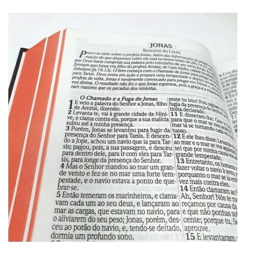 Bíblia Sagrada Arc Letra Gigante Harpa Capa Dura Coroa Neon