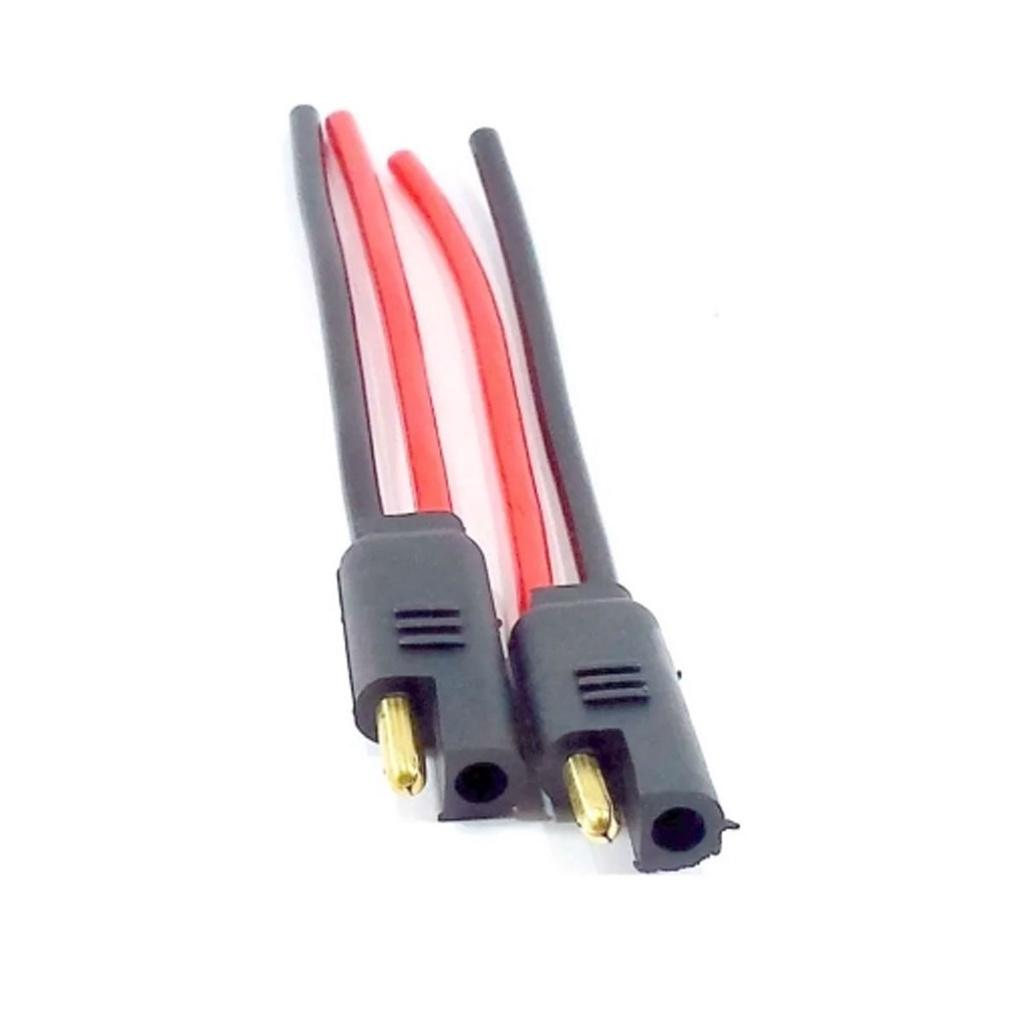Conector Tomada Plug Para Caixa Som 2 Vias Com Fio