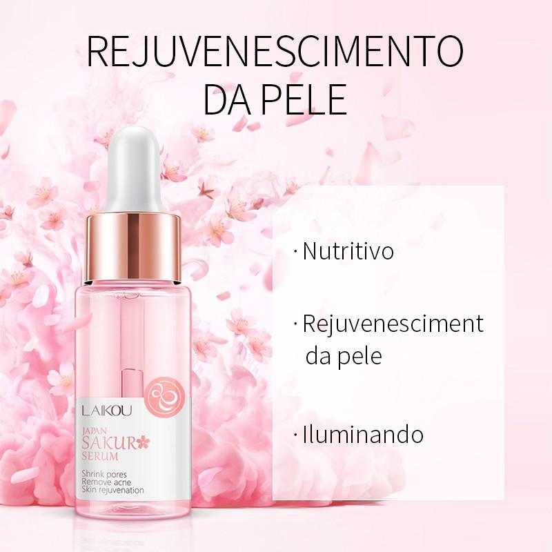 Sérum Laikou Sakura Rejuvenescedor Extrato Clareador Antirrugas Redução De Poros