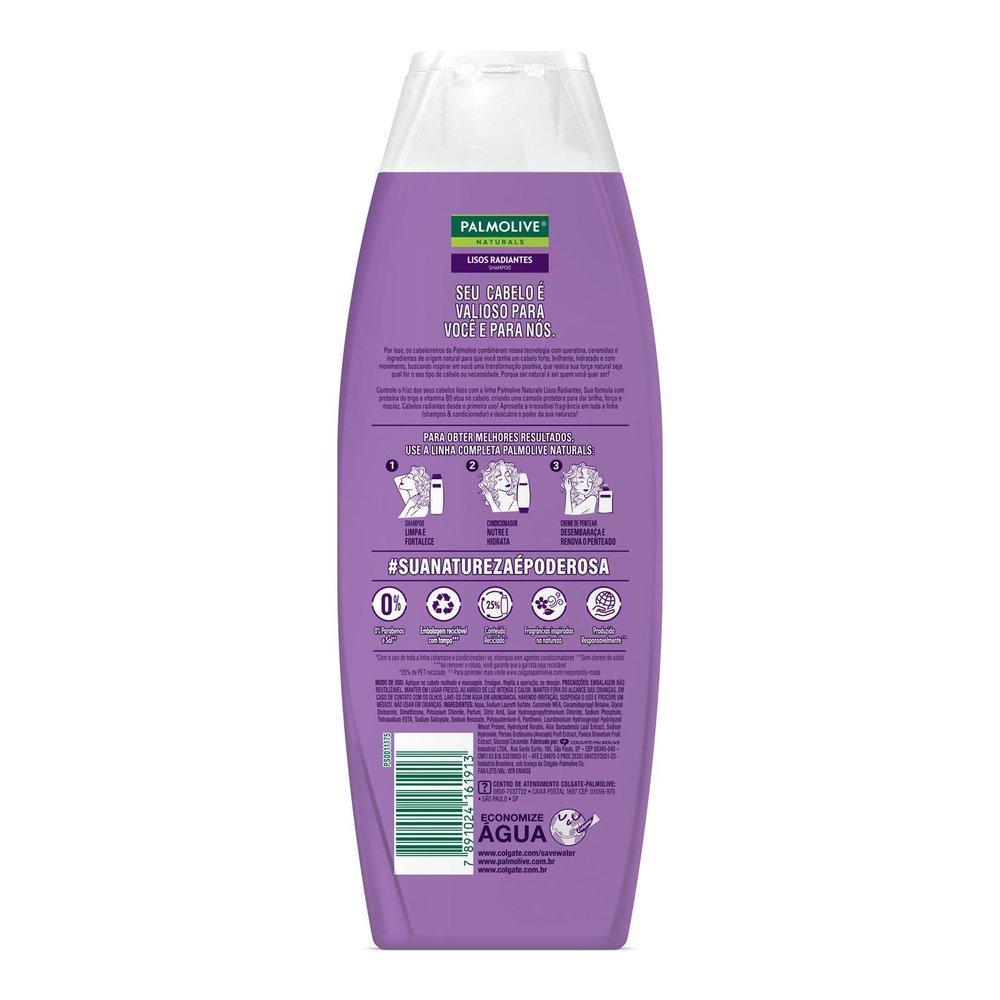 Shampoo Palmolive Naturals Lisos Radiantes Com 350ml