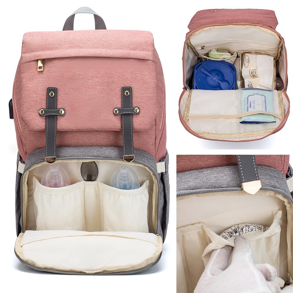 Mochila Bolsa Saída Maternidade Lequeen Com Trocador Multifuncional