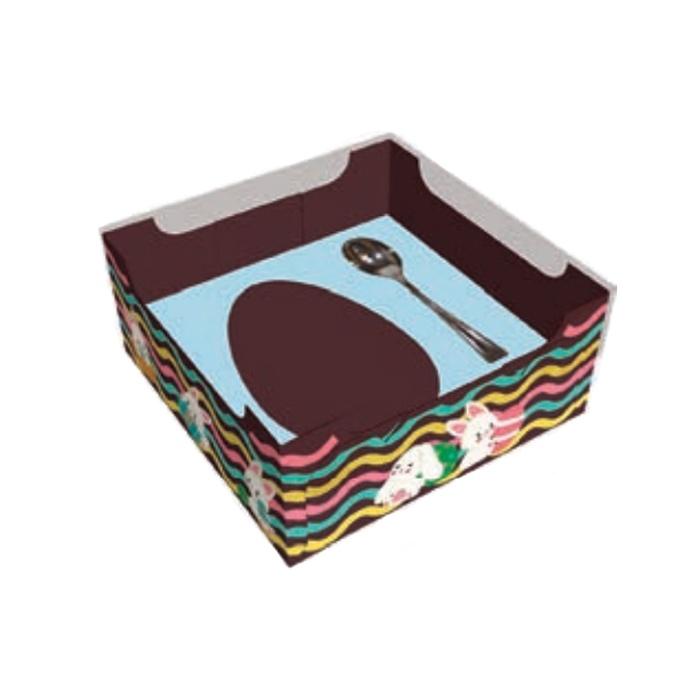 Caixa Ovo De Colher De 100g - Encanto Azul Bebê Kids Cód 1497 - 10 Unidades Rizzo