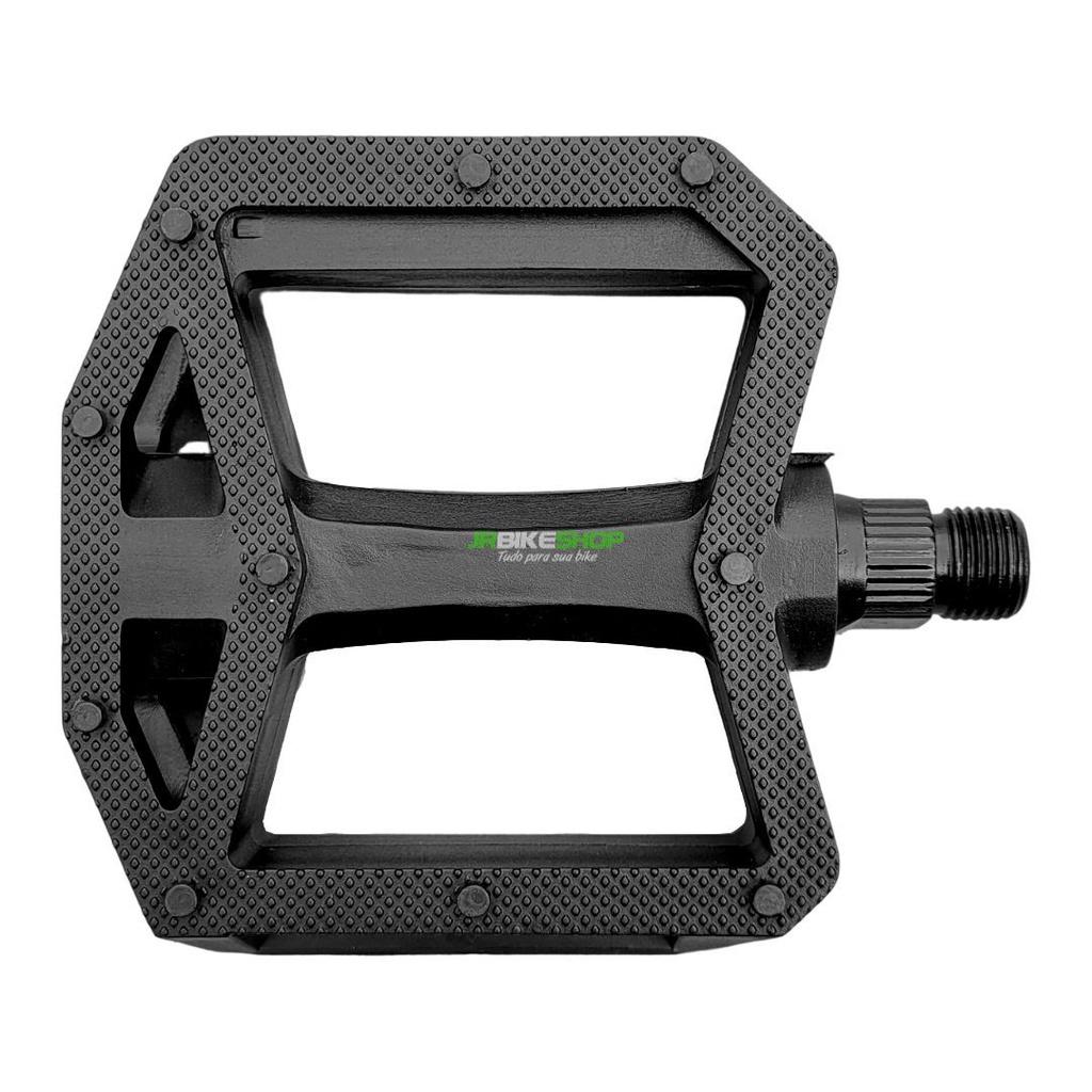Pedal Bike Plataforma 9/16 Nylon Com Esfera - Preto