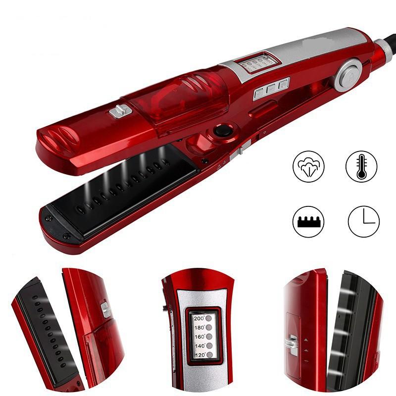 Alisador De Cabelo Kemei Cerâmica A Vapor De Ferro Plano Profissional Para Aquecimento Rápido