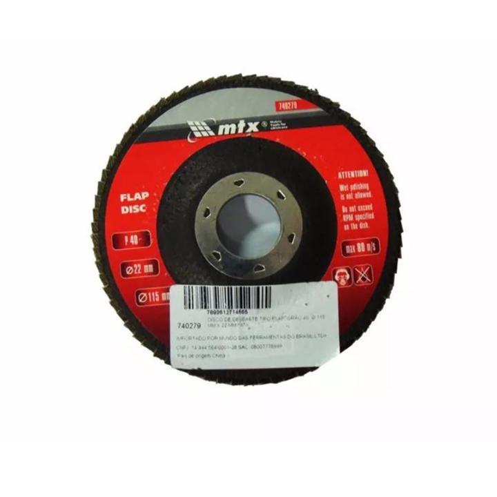Disco De Lixa Flap 4.1/2 Pol Grana 120 Mtx