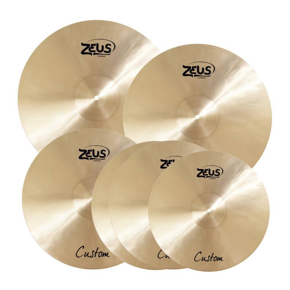 Pratos Bateria Zeus Custom Set E Liga B-20 10 14 16 18 20