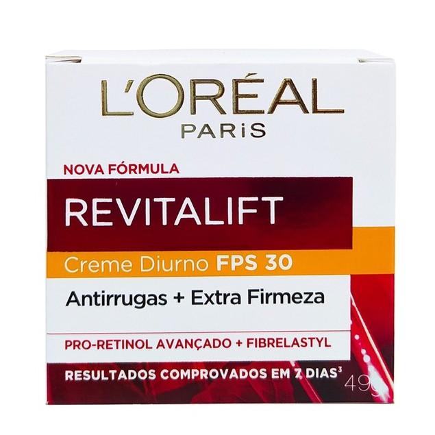 Creme Facial Revitalift Antirrugas Diurno Fps30 Loréal Paris 49g - 1 Unidade