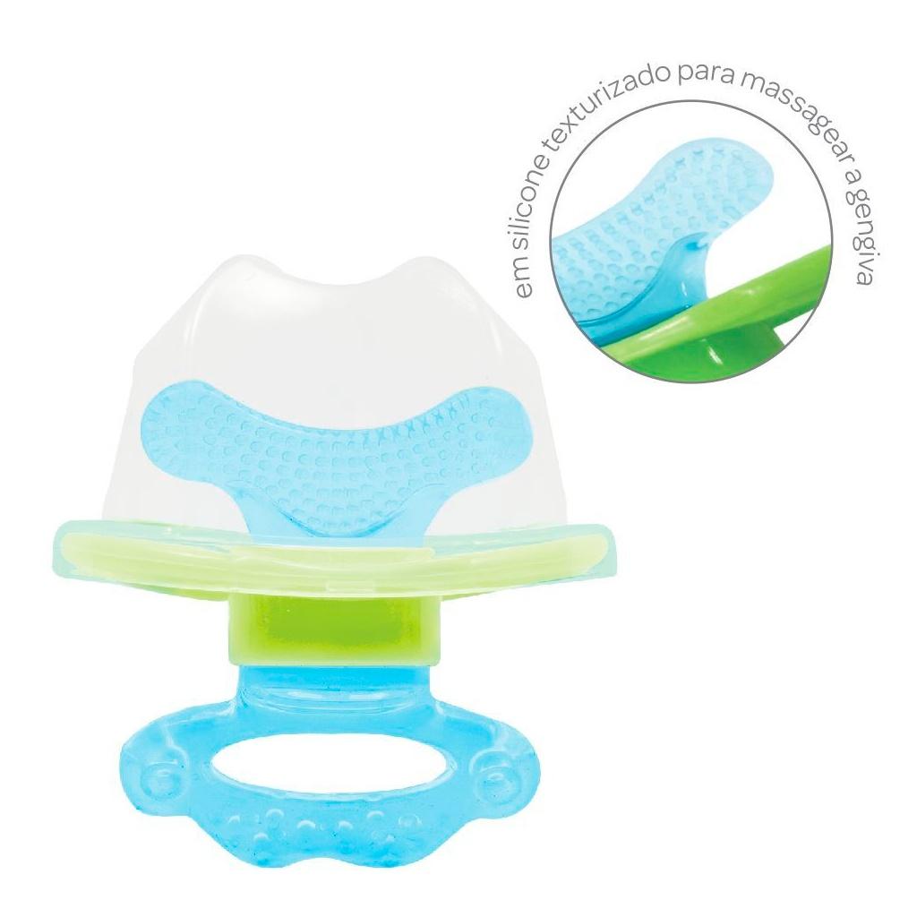 Chupeta Mordedor Massageador De Gengiva Azul 5822 - Buba