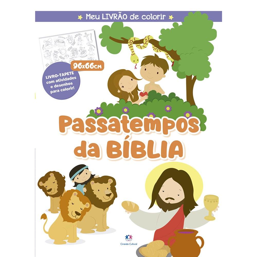 Passatempos Da Biblia Meu Livrão De Colorir