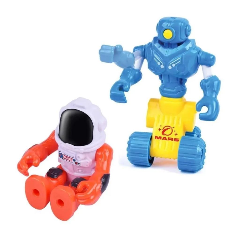 Kit Brinquedo Astronauta E Robô Missão Em Marte F00816 -fun