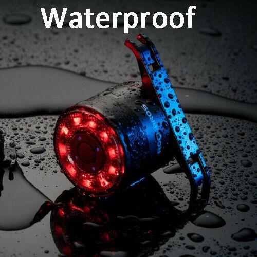 Rockbros Luz Traseira Multi Cores Bicicleta De Alerta Inteligente Carregamento USB LED Suporte Duplo