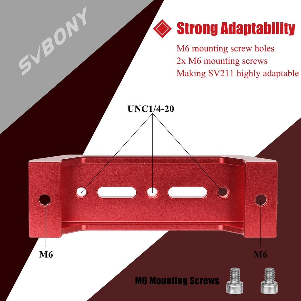 Svbony Sv211 Suporte Para Montagem De Telescópio De 135mm Barra Cabo E Instalação De Escopo De Localizador Óptico