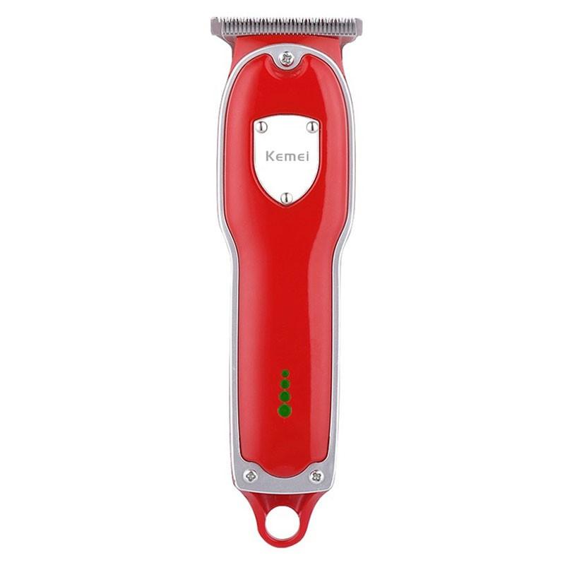 Kemei Profissional Poderosa Máquina De Cortar Cabelo E Aparador De Cabelo Elétrico Dos Homens Ajustável Recarregável Acabamento Máquina De Corte