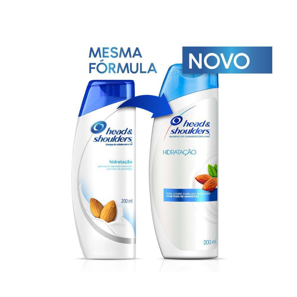 Shampoo De Cuidados Com A Raiz Head Shoulders Hidratação Com Óleo De Amêndoas 200ml