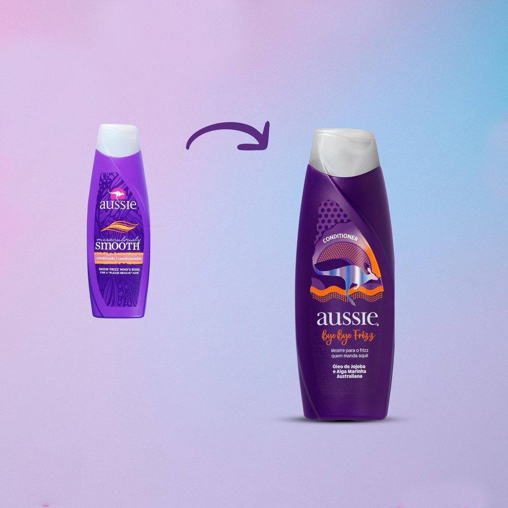 Condicionador Aussie Bye Frizz Maciez E Brilho 180ml