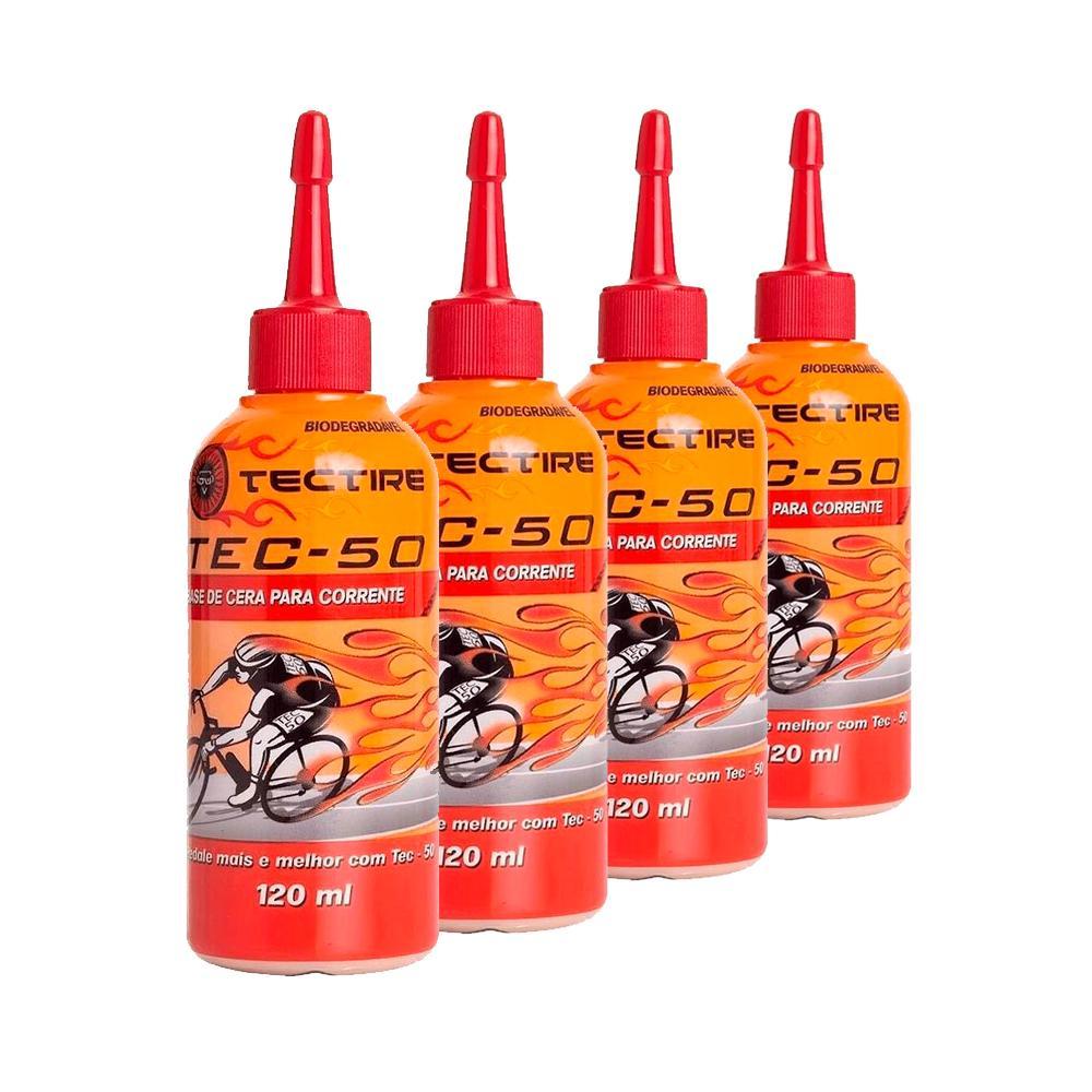 Lubrificante Tectire Tec 50 Cera 120ml 4 Unidades