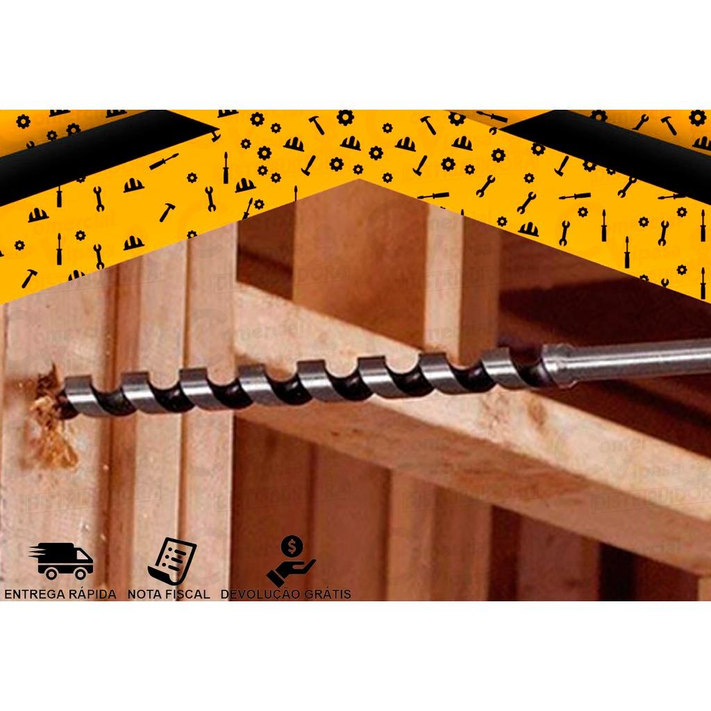 Broca Espiral Para Madeira 12 X 230mm A 32 X 230 Mm Haste Sextavada Mtx