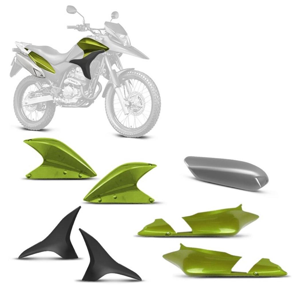Kit Carenagem 4 Peças PRO Tork Para Moto Xre 300 2010 2011 2012 Modelo Original