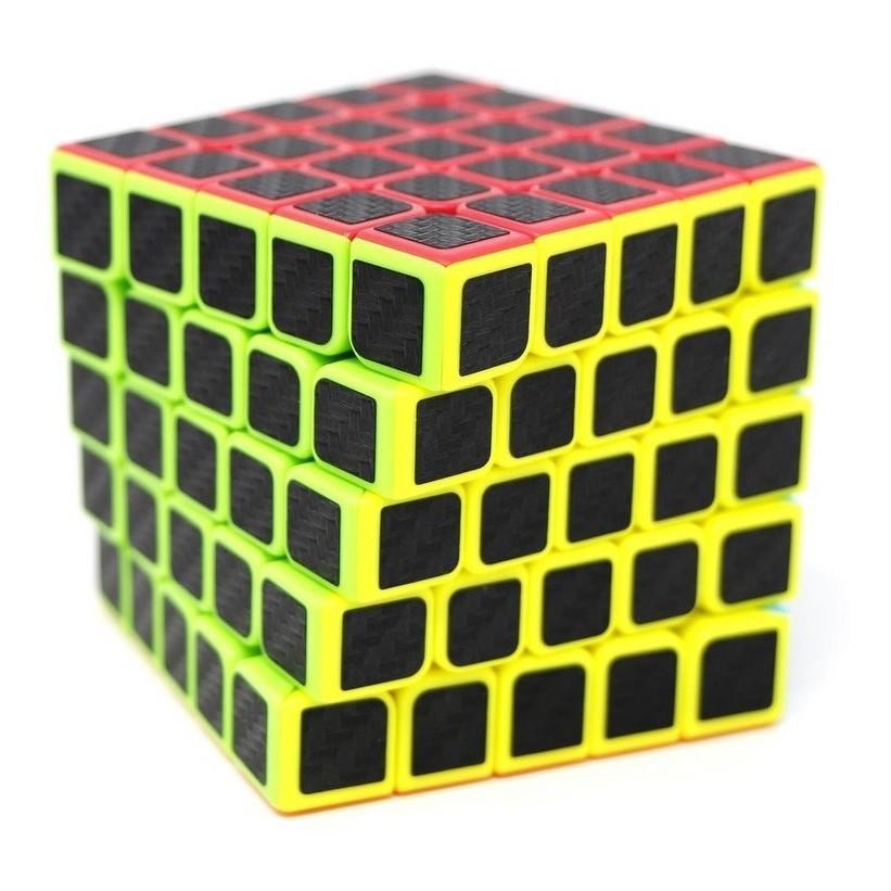 Cubo Mágico 5x5 Qiyi Qizheng Carbon Fiber Preto