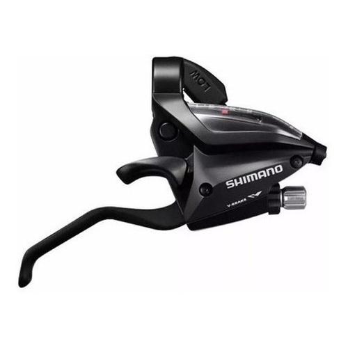 Kit Alavanca Câmbio Shimano Ef500 3X7 21V Rapid Fire Manete Integrada V-brake Disco Original Par