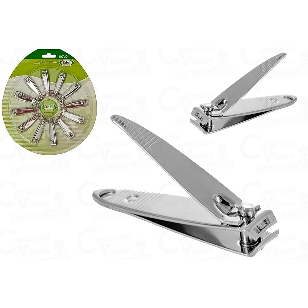 Kit 12 Cortador De Unha Aço Manicure Pedicure Pequeno Com Mini Lixa Profissional