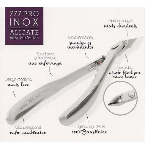 Alicate De Cutícula Inox Mundial 777 Profissional